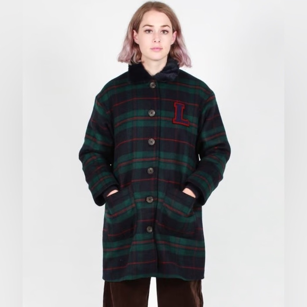 Lazy Oaf plaid Coat